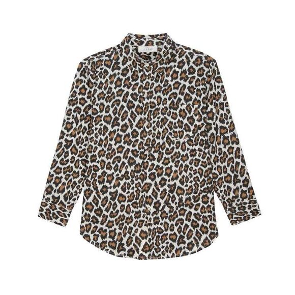 The Great. Collared button down cheetah print top size 1 (small) - Picture 1 of 6